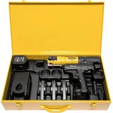 Rems Mini-Press (14V ACC SET M 15+18+22, Presszangen, schwenkbaren Monoblock-Pressbacken, kompakte Bauform) 578045 R220