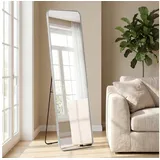 OTTO home Spiegel Standspiegel Addrik, wahlweise in 2 Größen 150x40cm oder 160x50cm (als Wandspiegel und Standspiegel einsetzbar, Rahmen aus Metall), Ganzkörperspiegel mit Sicherheitsglas, in verschiedenen Farben silberfarben 40 cm x 150 cm x 2,7 cm