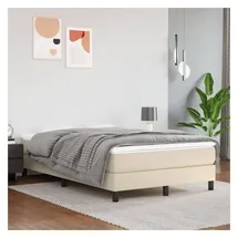 vidaXL Boxspringbett 120 x 200 cm Creme