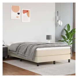 vidaXL Boxspringbett 120 x 200 cm Creme