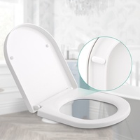 Kindersitz WC-Sitz O-Form mit Absenkautomatik Klobrille Toilettensitz Klodeckel
