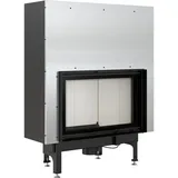 Kratki Kamineinsatz aus Stahl NADIA 12 kW Ø 200 mit Schiebetür