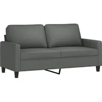vidaXL 2-Sitzer-Sofa Dunkelgrau 140 cm Stoff