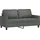 vidaXL 2-Sitzer-Sofa Dunkelgrau 140 cm Stoff