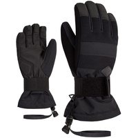 Ziener Kinder MANU Snowboard-Handschuhe/Wintersport | wasserdicht, atmungsaktiv; Protektor, Black, M