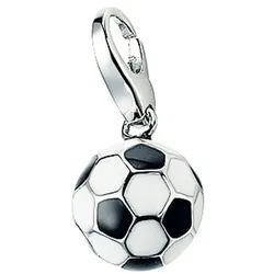 Giorgio Martello Milano Charm Fußball, Silber 925 Charms & Kettenanhänger   Silber Damen 