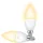 Trust E14 Smart Lampe, Dimmbar LED Birne, Leuchtmittel für Alexa und Google Home, Kein Hub Erforderlich, 2.4GHz Glühbirne RGB, WI-Fi Lampe, Weiß - 2er-Pack