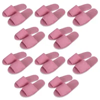 Tianmao Einweg Hausschuhe 10 Paar,/Einweg Pantoffeln Home rutschfeste Gästepantoffeln, Hotel Schlappen für Damen, Herren - Einheitsgröße