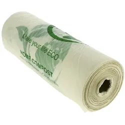 MONOUSO - Rolle mit Plastiktüten ohne Griffe Bio Home Compost 30x40cm 15μm (500 Stück)