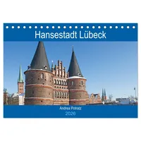 Calvendo Hansestadt Lübeck/Geburtstagskalender (Tischkalender 2026 DIN A5 quer), CALVENDO