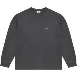 Obey LOWERCASE PIGMENT Long Sleeve TEE - Schwarz - S