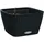 LECHUZA Bacino Cottage Komplettset 30 x 30 x 18 cm graphitschwarz