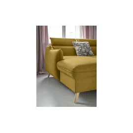 miuform Eckcouch Polyester 2-Sitzer Gelb