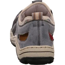 Rieker Damen Low-Top Sneaker L0561, Frauen Halbschuhe, lose Einlage,Turnschuhe,Laufschuhe,straßenschuhe,Strassenschuhe,blau (14),37 EU, / 4 UK