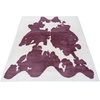 Hochflor-Teppich »Makayla«, rechteckig, Kuhfell-Muster, Kunstfell, weicher Flor, lila