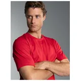 TRIGEMA T-Shirt "TRIGEMA T-Shirt aus 100% Baumwolle", Jungen, Gr. XS, braun (kirsch), Single Jersey, 100% Baumwolle, Basic, lang, Rundhals, Shirts T-Shirt