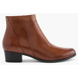 Leder Stiefelette - Damen - braun