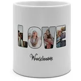 PhotoFancy® - XXL Tasse 'Love' - Personalisierte Fototasse mit eigenem Foto und Text - Große Tasse selbst gestalten - Jumbo-Becher XXL 750 ml
