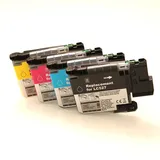 Kompatibles Set 4x Druckerpatrone für Brother LC527 LC527VAL für MFC-J4350DW MFC-J4550DW von ABC