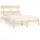 vidaXL Massivholzbett 180 x 200 cm Beige