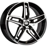 DBV 5DS 005 8,0 x 19 5 x 120 ET30 Schwarz Glänzend Frontpoliert