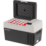 Auronic Elektrische Kühlbox - Gefrierbox - Kompressor - 12V 230 Volt - Camping Kühlschrank - Auto - 25L - Schwarz/Grau