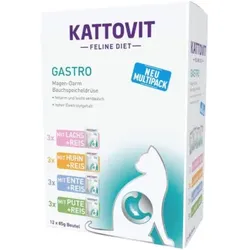 Katzen - Nassfutter KATTOVIT Feline Diet Gastro Multipack, 12 x 85 g