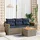 vidaXL Gartensofa-Set 4-tlg. grau