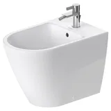 Duravit D-Neo 37x58cm, m HL, ÜL, Hahnlochbank, weiß
