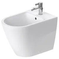 Duravit D-Neo 37x58cm, m HL, ÜL, Hahnlochbank, weiß