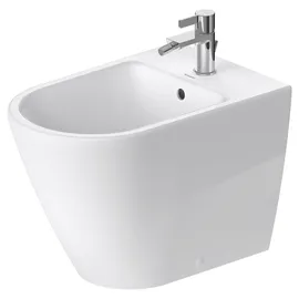 Duravit D-Neo 37x58cm, m HL, ÜL, Hahnlochbank, weiß
