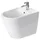 Duravit D-Neo 37x58cm, m HL, ÜL, Hahnlochbank, weiß