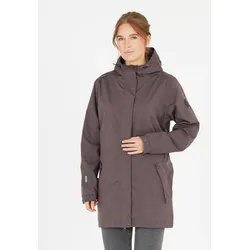 Outdoorjacke WHISTLER "Aleia", Damen, Gr. 46, braun, 100% Polyester, unifarben, casual, lang, ohne Ausschnitt, Langarm, Jacken, mit wasserfester Funktion und einstellbarer Taille