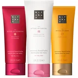 RITUALS Hand Balm Trio The Rituals of Sakura, Mehr & Ayurveda – Geschenkset mit 3 Handcremes – Handcreme Set mit 97% Inhaltsstoffen natürlichen Ursprungs – 3 x 70 ml
