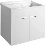Unterschrank für Ausgussbecken 78x70x48 cm, weiss - Weiß