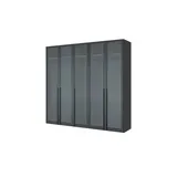 Dreamer eXpress Drehtürenschrank Dreamer 252,8 x 236 x 58 cm Schwarz