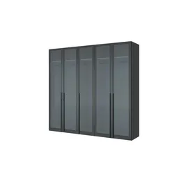 Dreamer eXpress Drehtürenschrank Dreamer 252,8 x 236 x 58 cm Schwarz