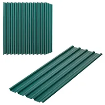 Outsunny Trapezblech 12 Stück 129x45 cm 7 m2 verzinkt 0,25 mm wetterfest