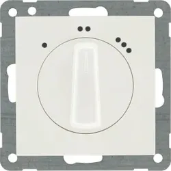 Kopp 619929080 ATHENIS - 3-Stufen-Drehschalter, Farbe: reinweiß