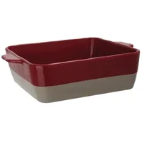 Olympia Bräter, rot/ taupe