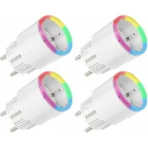 Shelly WLAN-Steckdose Plug S Gen3, Matter, weiß, 4 Stück