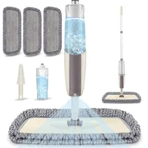 MEXERRIS Bodenwischer Sprühmopp 360 Grad Beige