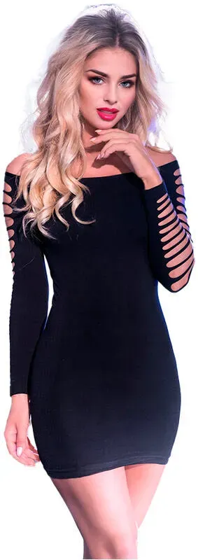 CHILIROSE  CR 3608 Kleid Schwarz S/M