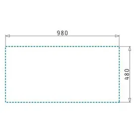 PYRAMIS Spüle ATHENA EXTRA 100x50 1,5 Becken aus Edelstahl / Ausschnittsmaß: 980x480 / Edelstahlspüle