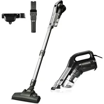 Balter Home Balter Staubsauger mit 600W Saugleistung - Vento H3 - Handstaubsauger - Modulares Saugrohr - Beutellos - Super komfortabel und leicht - 7m Kabel - Grau