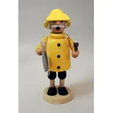 Erzgebirgische Volkskunst Richard Glässer GmbH Richard Glaesser Räuchermännchen Fischer mit Netz Höhe= 17cm NEU Räuchermann Anglerfischer Angler