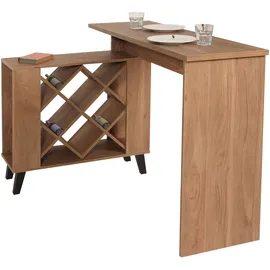 Mendler Bartisch HWC-M45 93 x 120 x 98 cm Braun