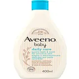 Aveeno Baby Daily Care Sanftes Bade- und Duschgel, Baby-Badebad für eine gründliche Reinigung empfindlicher Haut, Baby-Schaumbad mit Hafer, 400 ml