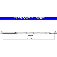 ATE Handbremsseil Peugeot 205 II I