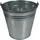 Bradas Baueimer 10L Wasser- Garten- Zink- Abfall- Futtereimer J5318